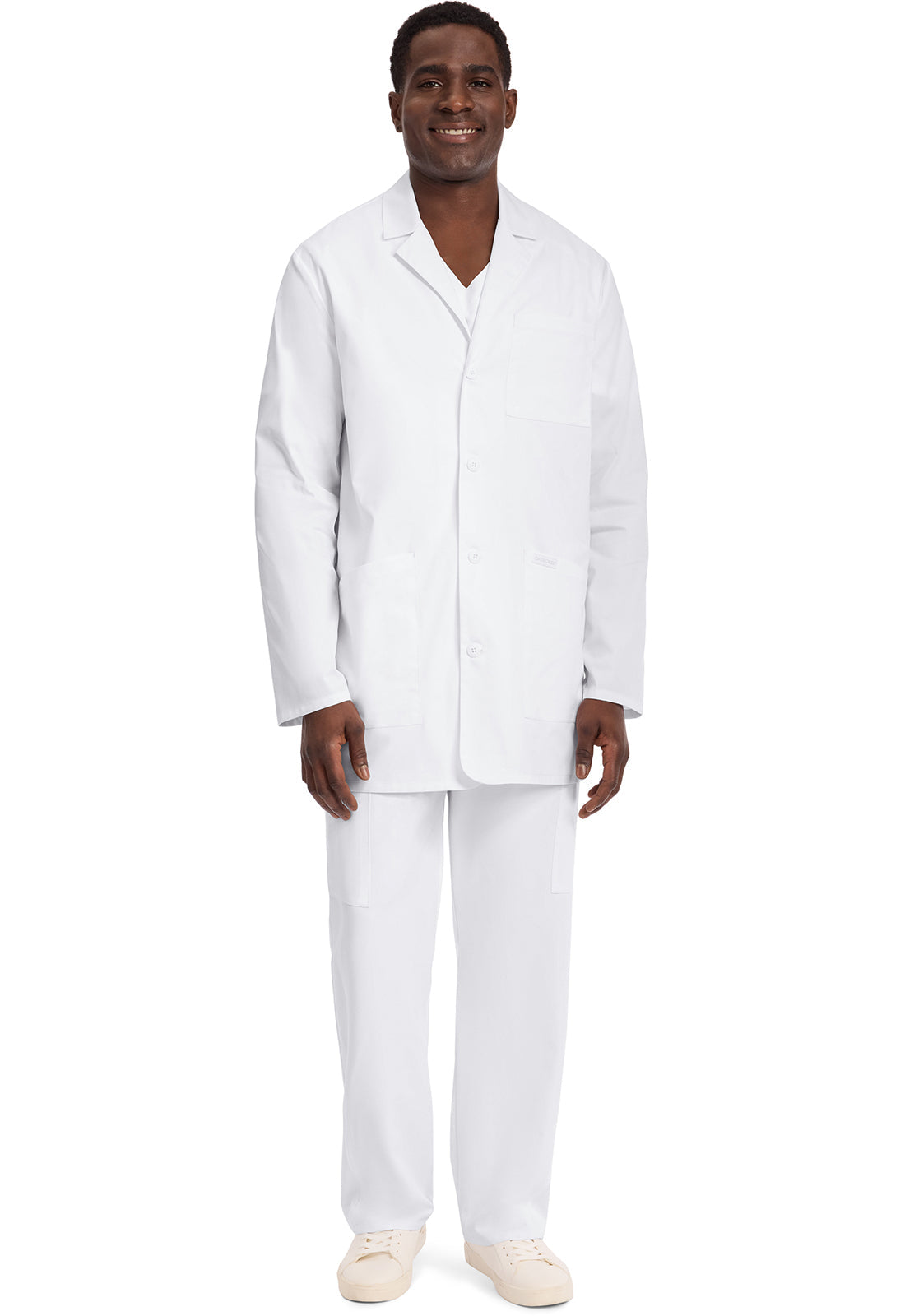 Project Lab CK442 Men's 35" Medical Coat White