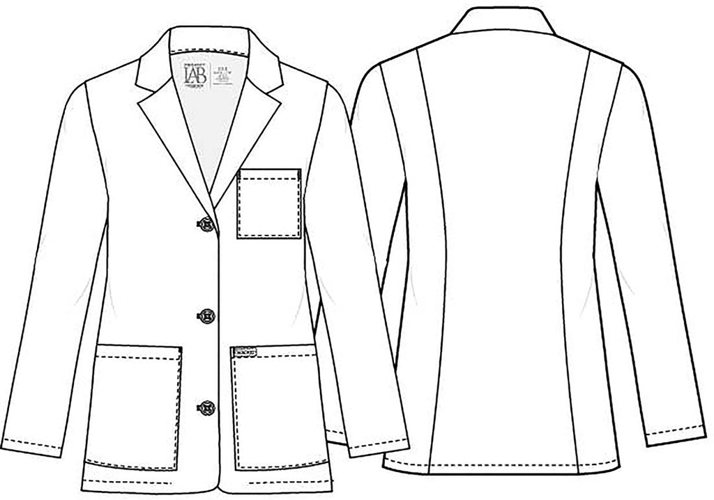 Project Lab CK451 Women's 30" Consultation Coat White