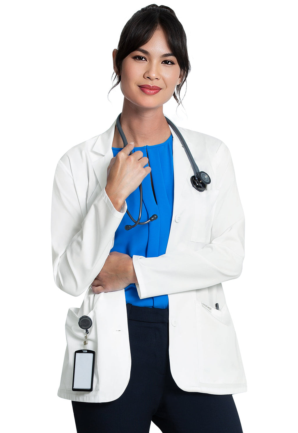 Project Lab CK451 Women's 28" Consultation Coat White