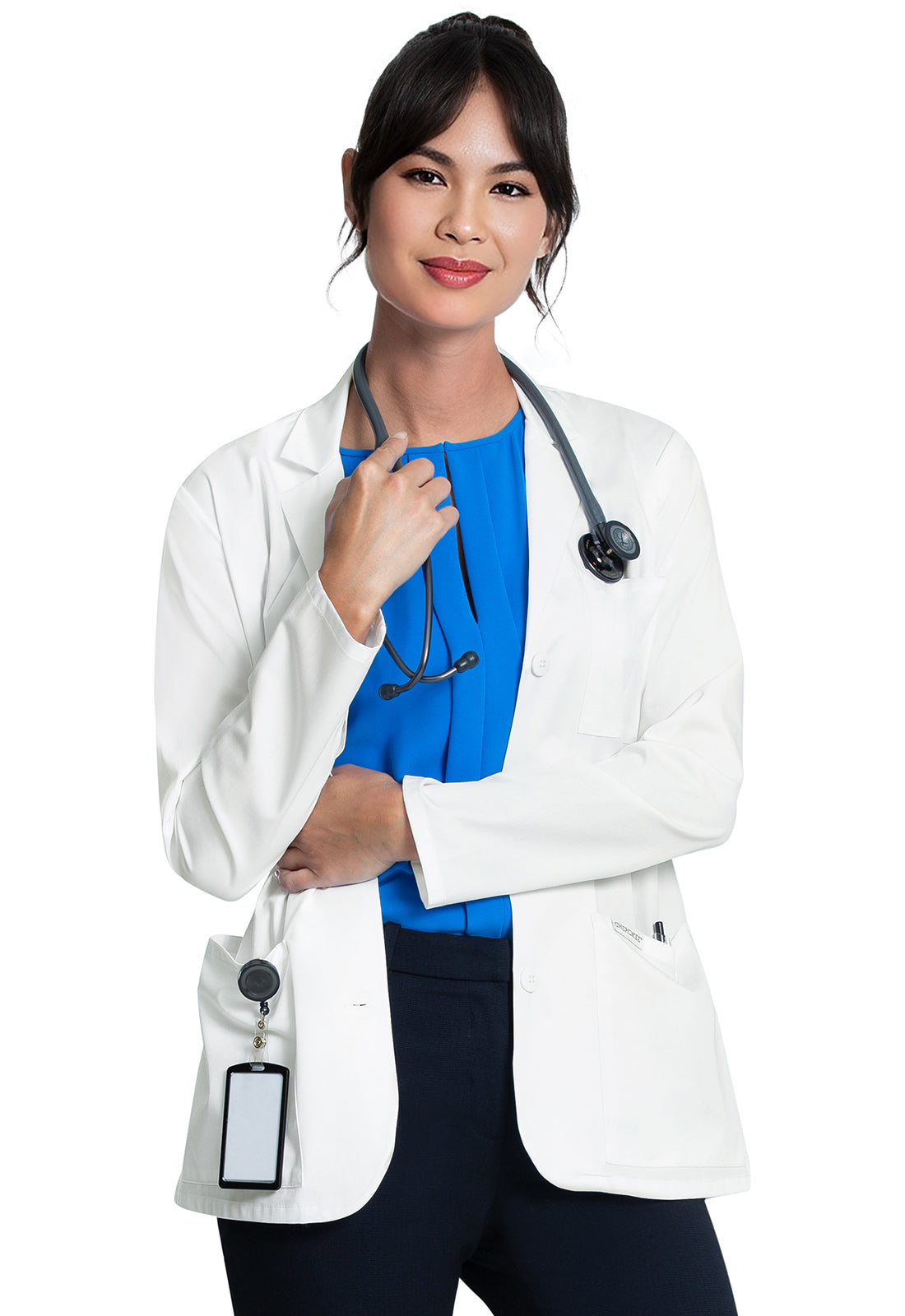 Project Lab CK451 Women's 28" Consultation Coat White