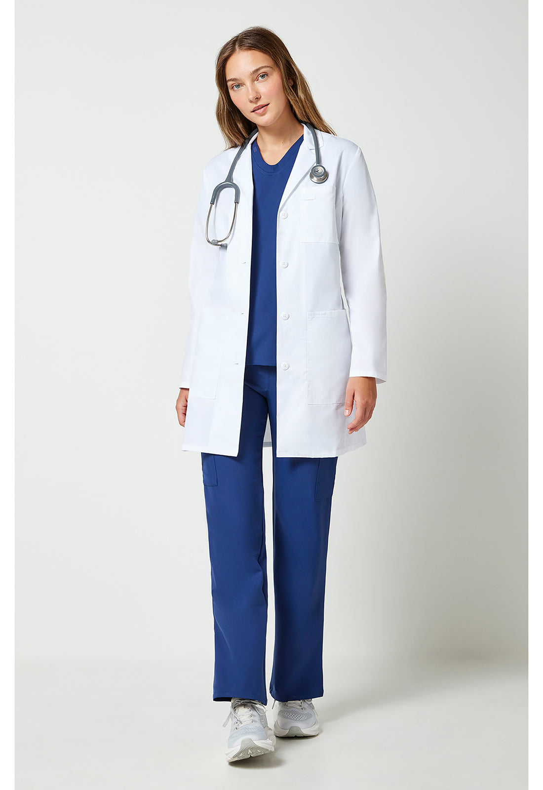 Project Lab CK452 Women's 35" Lab Coat White