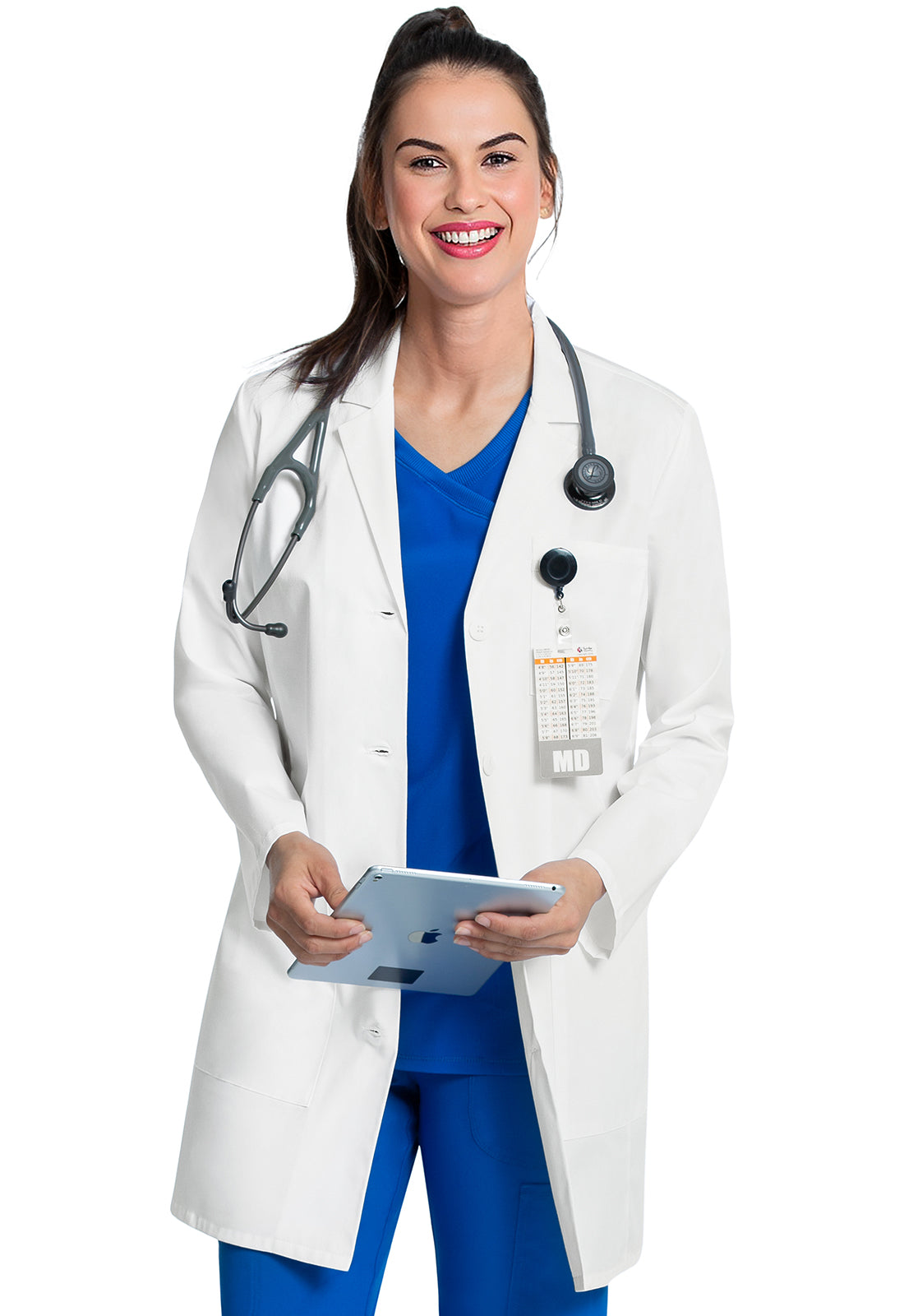 Project Lab by Cherokee CK452 33" Lab Coat White