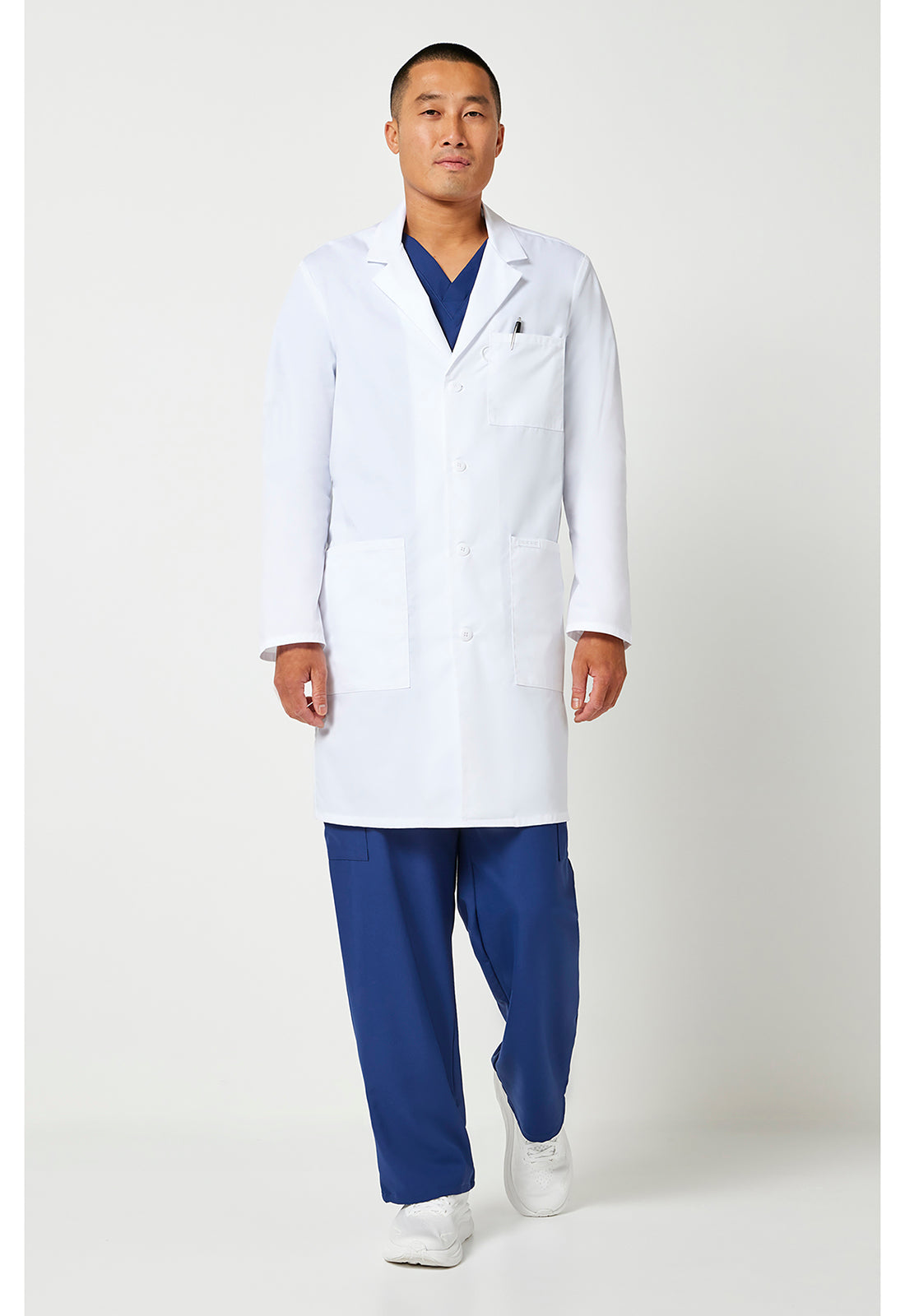 Project Lab CK460 Unisex 40" Unisex Lab Coat White