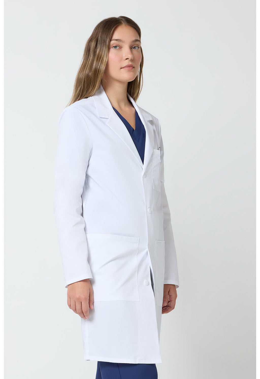 Project Lab CK460 Unisex 40" Unisex Lab Coat White