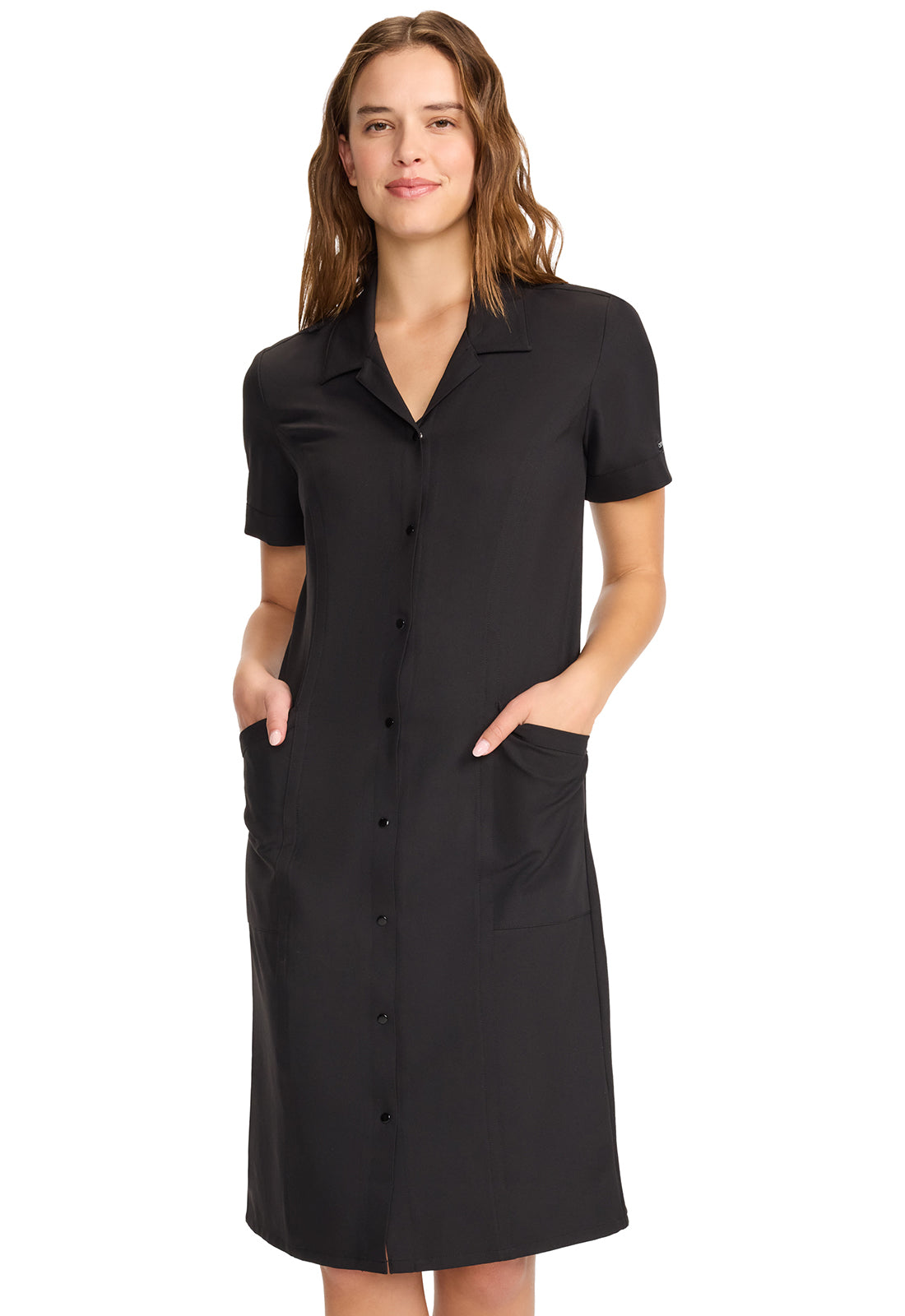 Workwear Originals Ultra CK512A Women's Button Front Dress Black