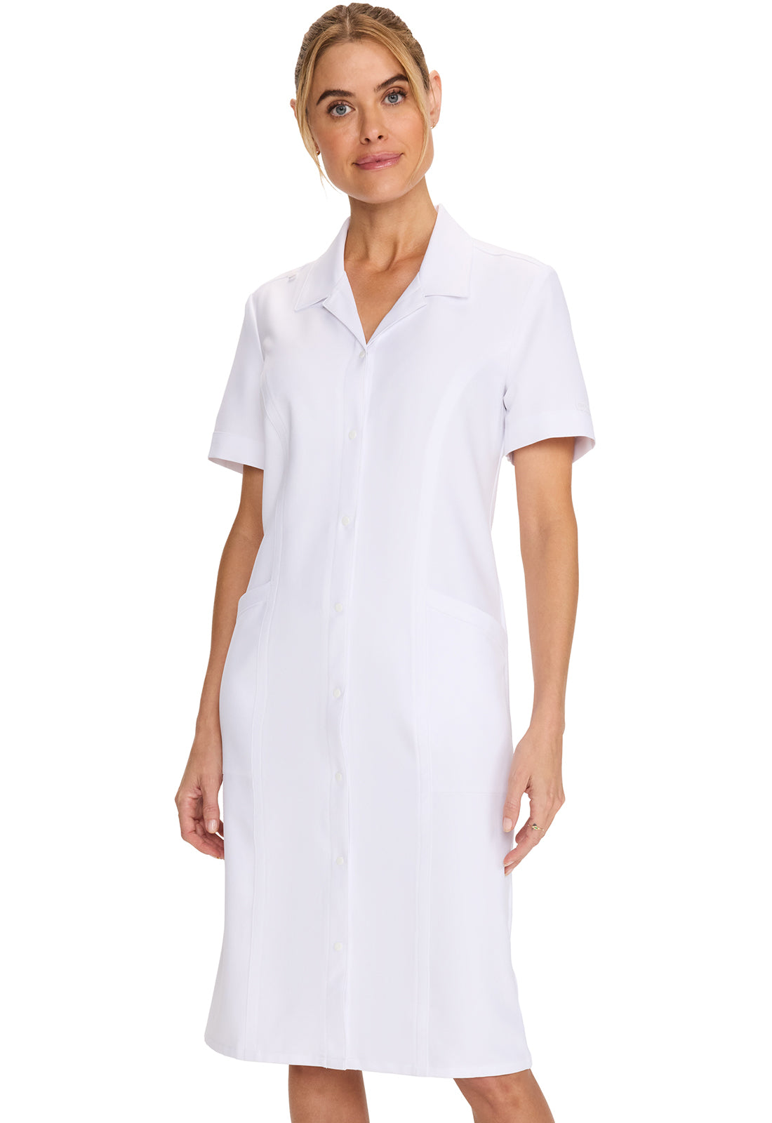 Workwear Originals Ultra CK512A Women's Button Front Dress White