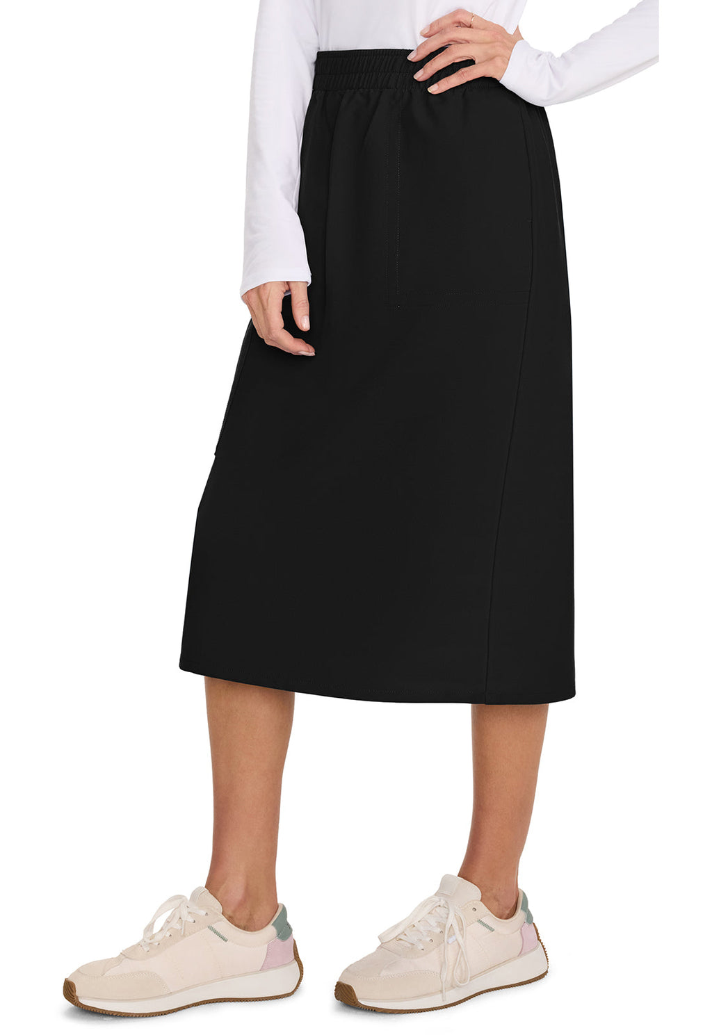 Workwear Originals Ultra CK563A Women's Elastic Waist Scrub Skirts Black