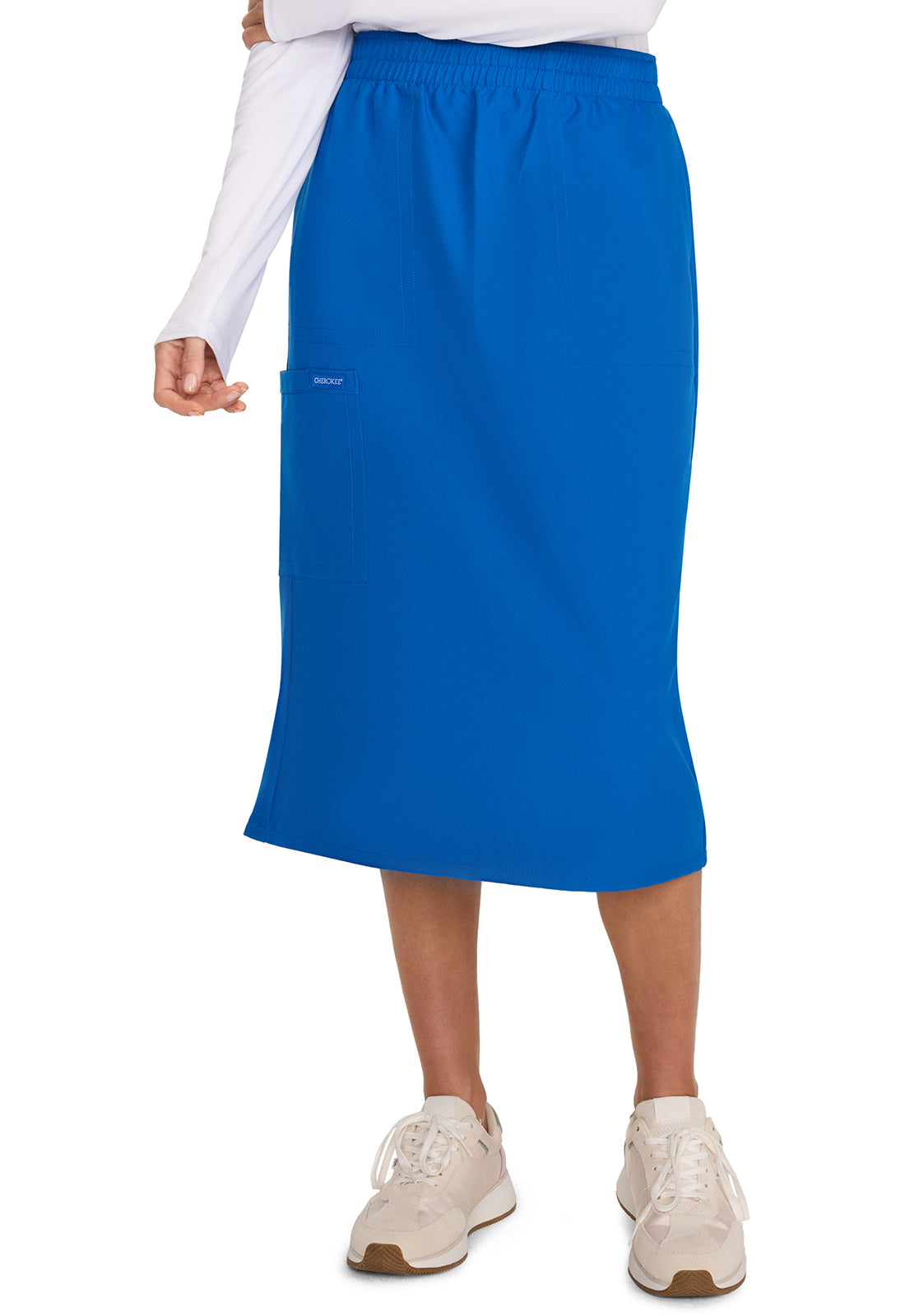 Workwear Originals Ultra CK563A Women's Elastic Waist Scrub Skirts Royal