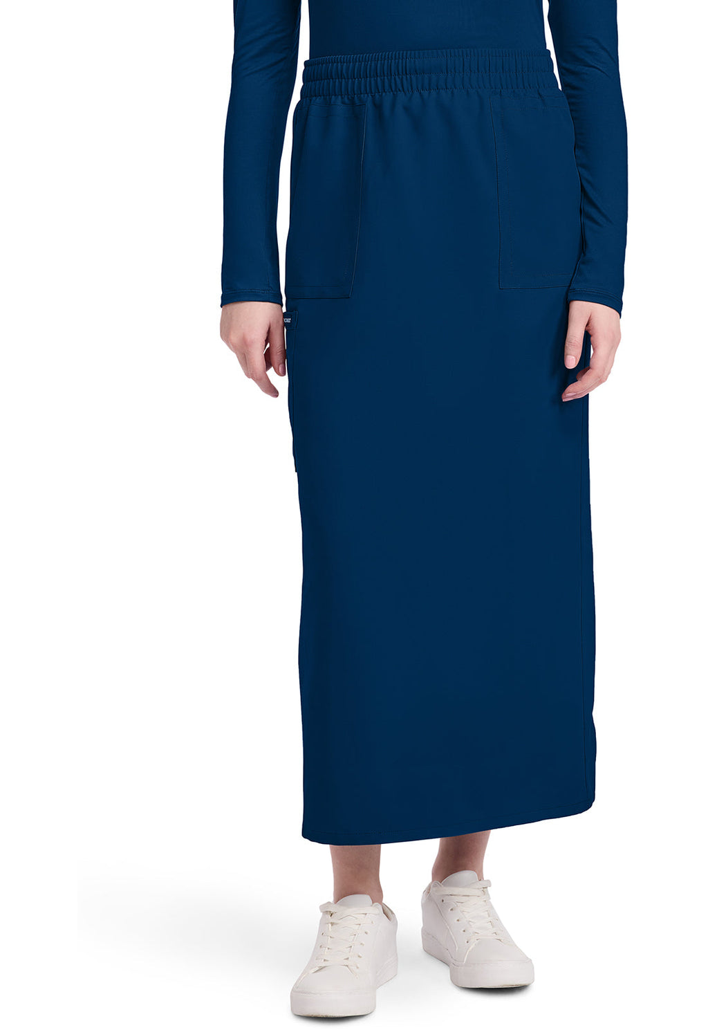 Workwear Originals Ultra CK564A Women's 3-Pocket Elastic Waist Scrub Skirts Navy