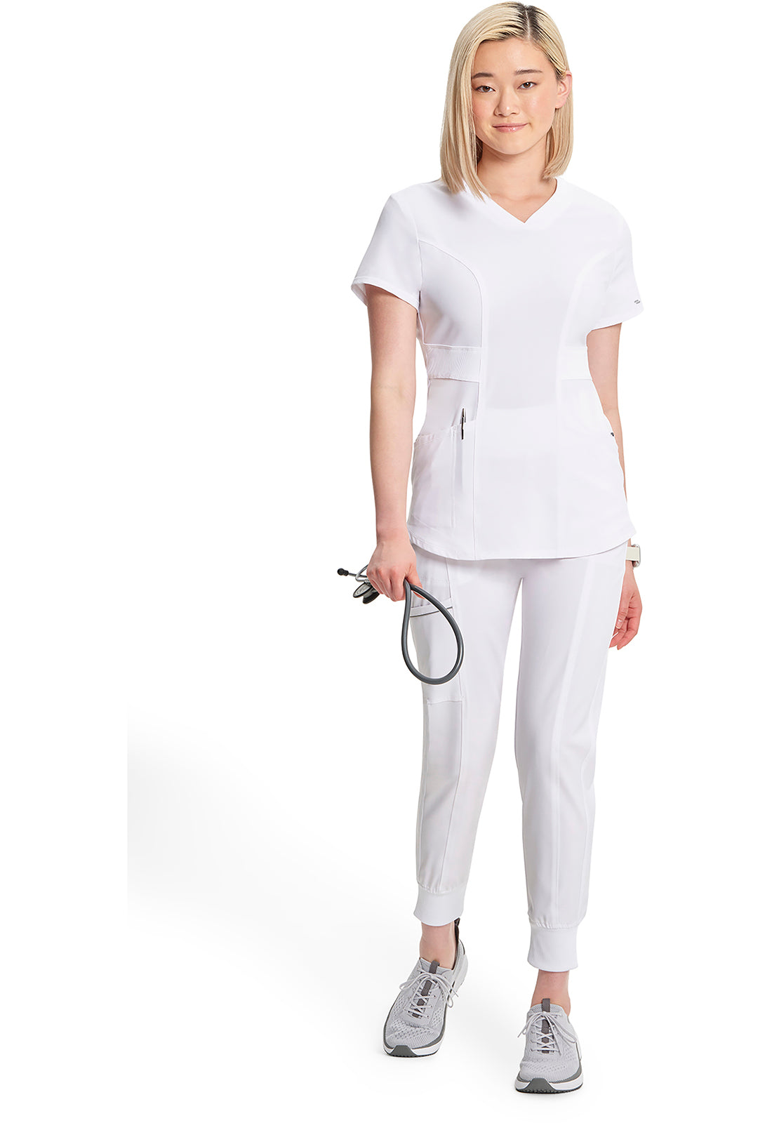 Classics CK623A V-Neck Top White