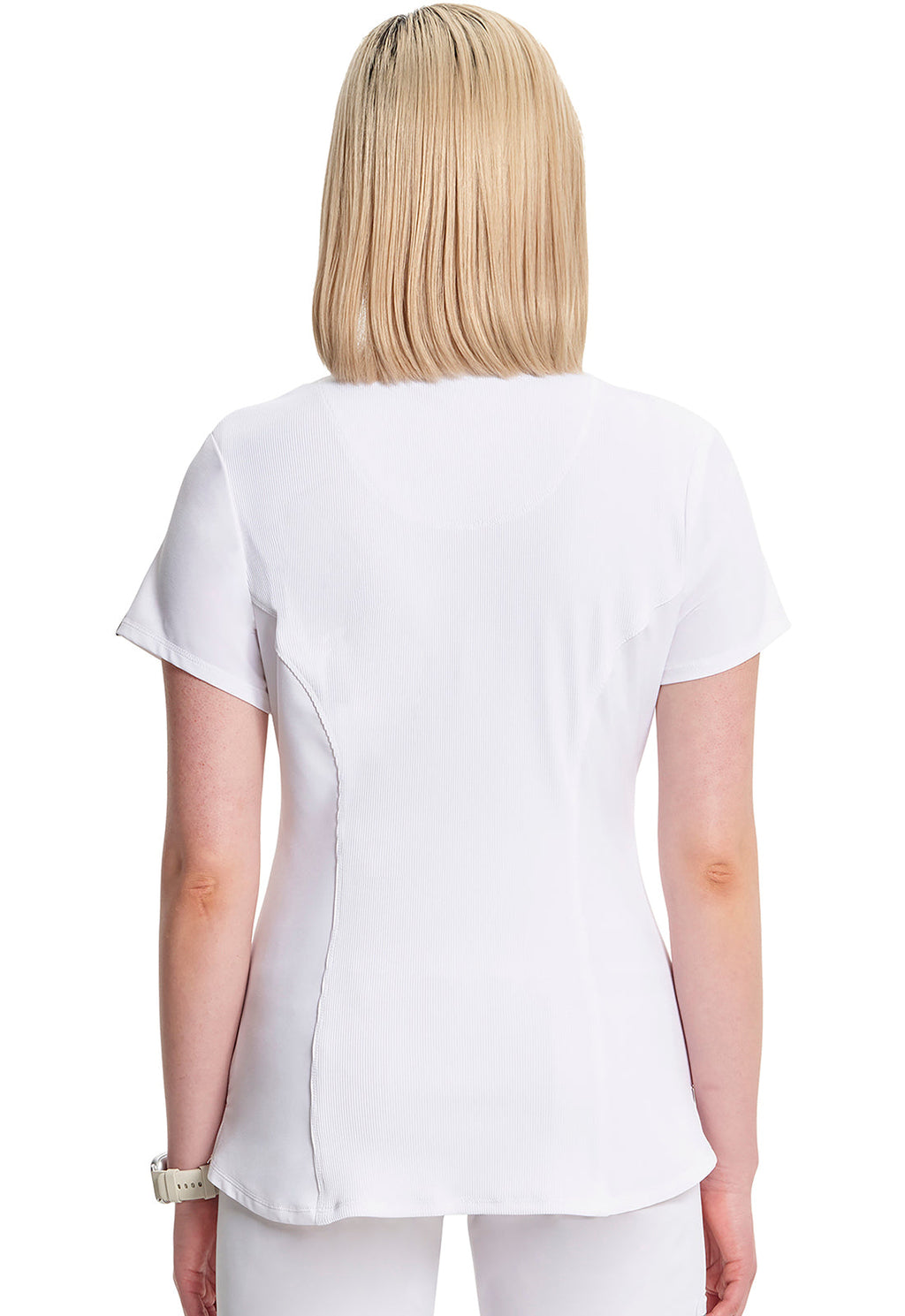 Classics CK623A V-Neck Top White Model Image Back | Infinity