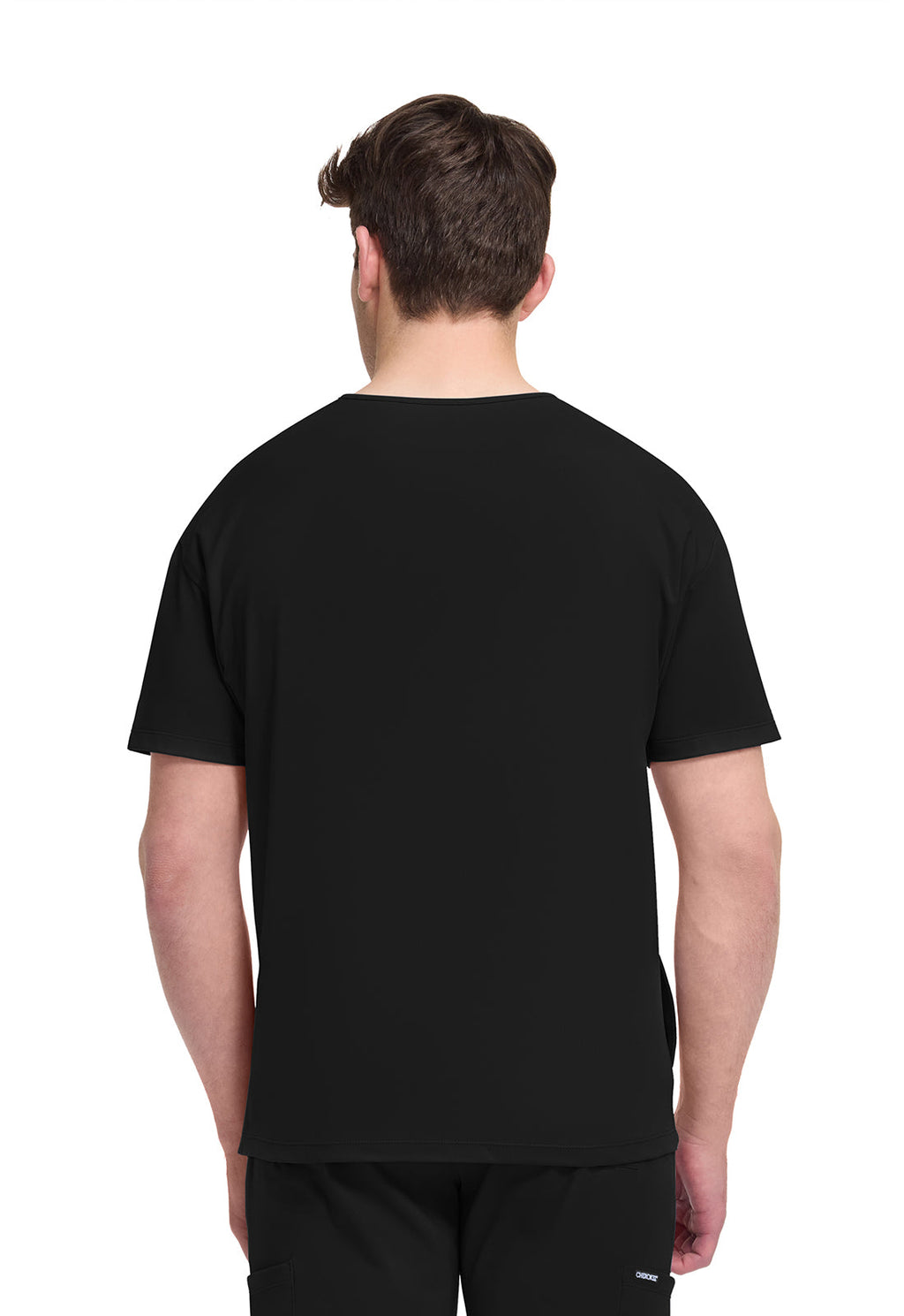 Achieve CK729 Men's 3-Pocket V-Neck Top Black Image