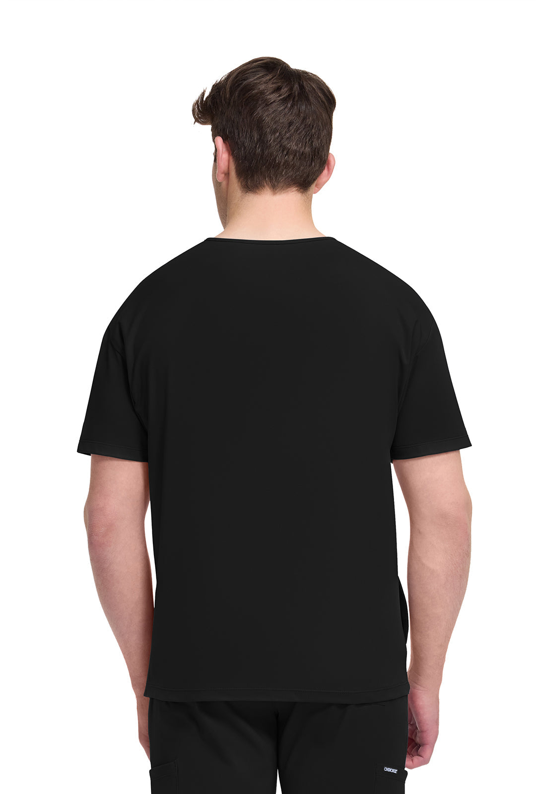 Achieve CK729 Men's 3-Pocket V-Neck Top Black Image
