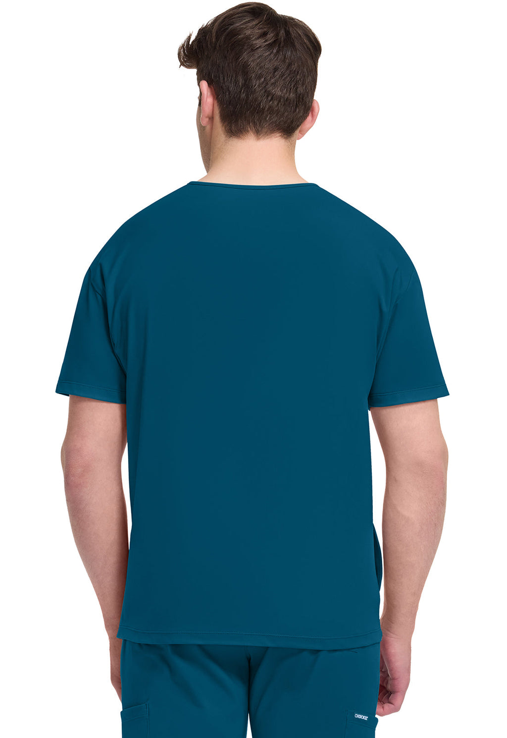 Achieve CK729 Men's 3-Pocket V-Neck Top Caribbean Blue