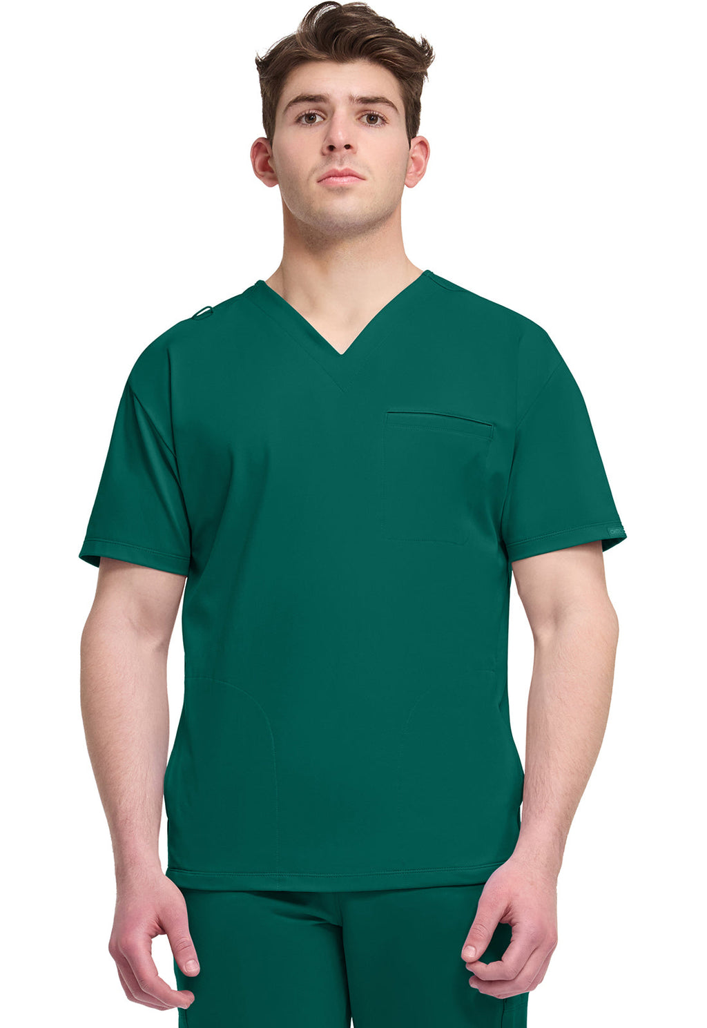 Achieve CK729 Men's 3-Pocket V-Neck Top Hunter Image