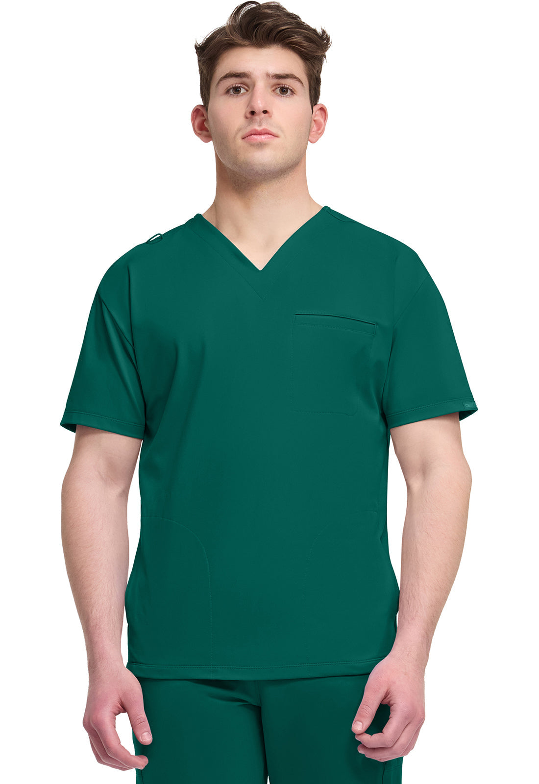Achieve CK729 Men's 3-Pocket V-Neck Top Hunter Image