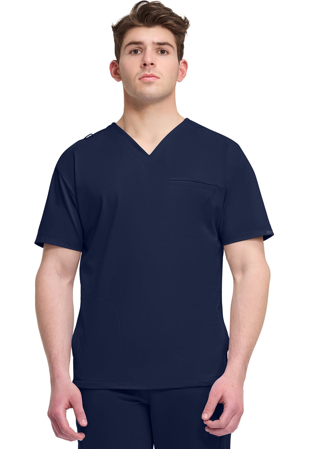 Achieve CK729 Men's 3-Pocket V-Neck Top Navy Image