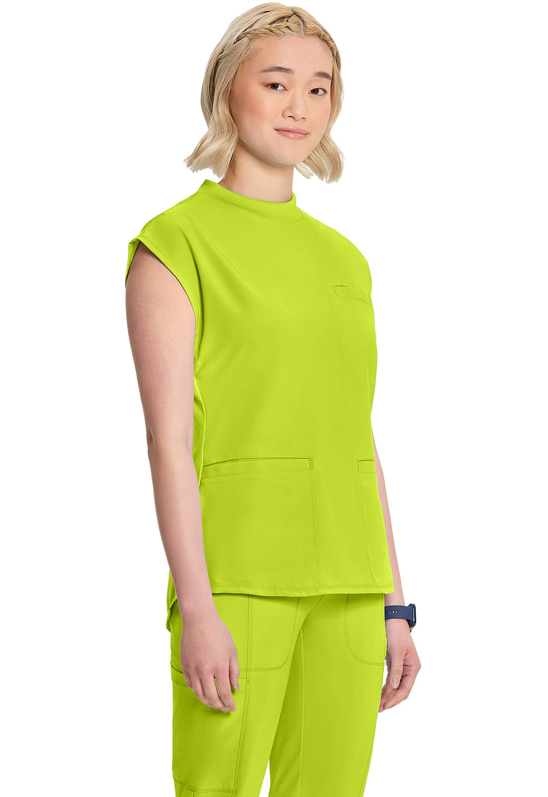 Classics CK742A Mock Neck Top Lime Time