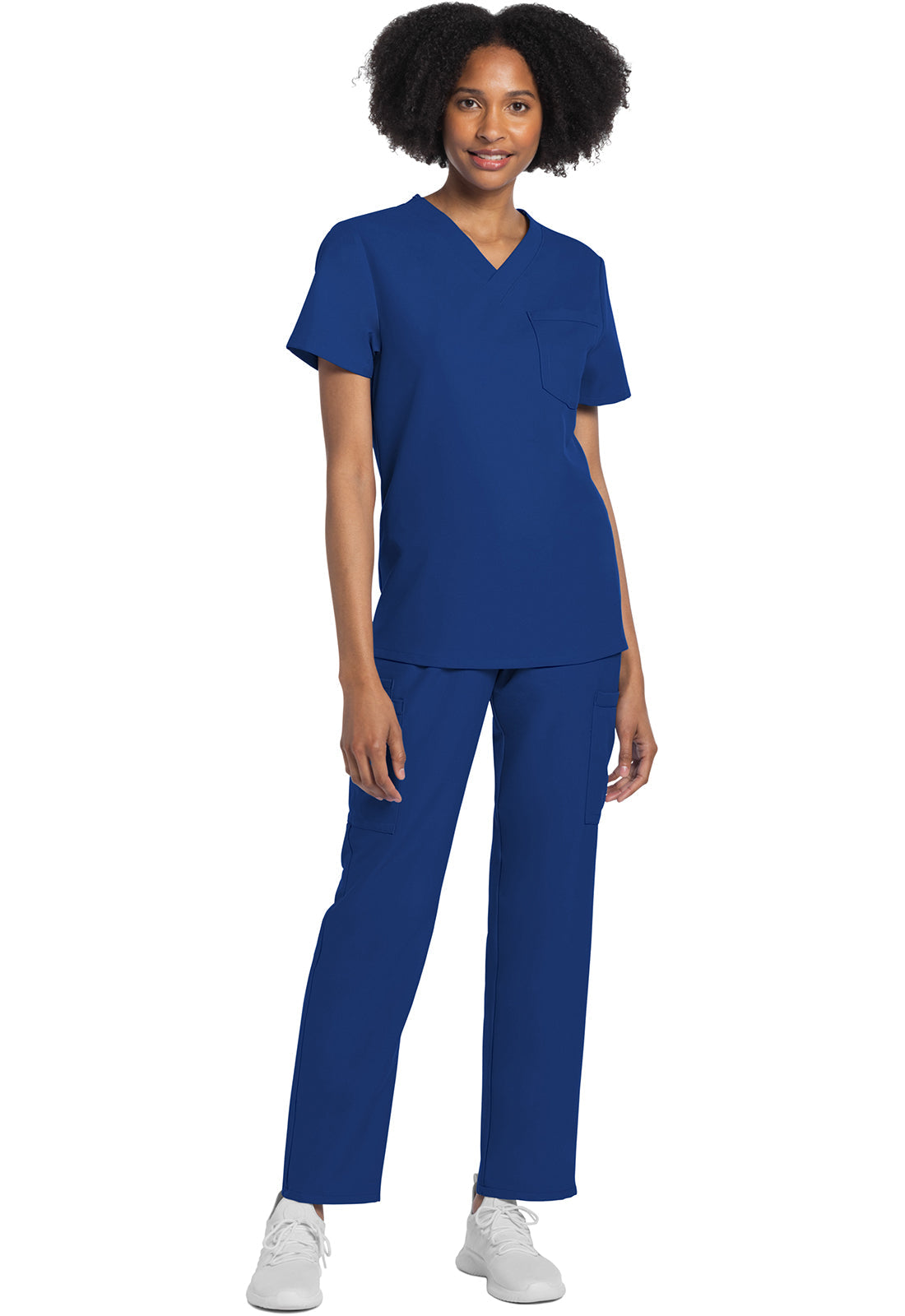 Workwear Originals Ultra CK778A Unisex Unisex V-Neck Scrub Top Galaxy Blue