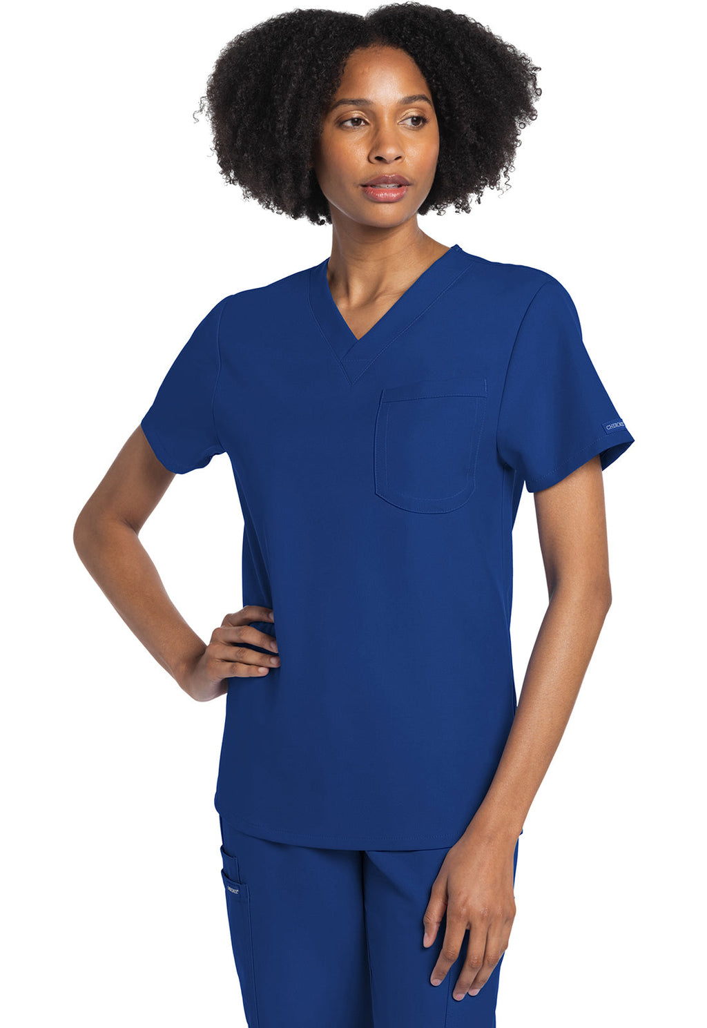 Workwear Originals Ultra CK778A Unisex Unisex V-Neck Scrub Top Galaxy Blue