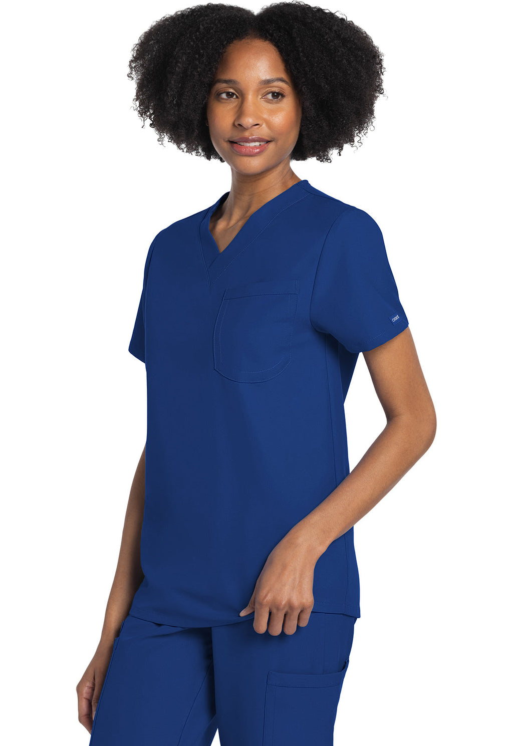 Workwear Originals Ultra CK778A Unisex Unisex V-Neck Scrub Top Galaxy Blue
