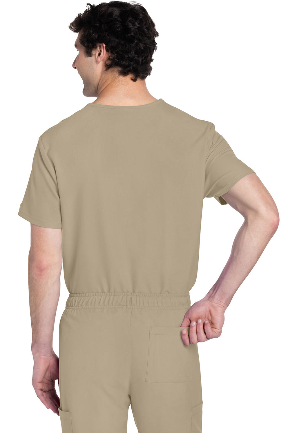 Workwear Originals Ultra CK778A Unisex Unisex V-Neck Scrub Top Khaki