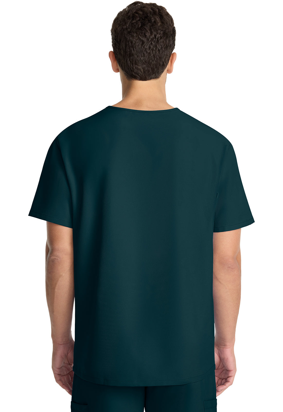 Workwear Originals Ultra CK783A Men's 3-Pocket V-Neck Scrub Top Caribbean Blue