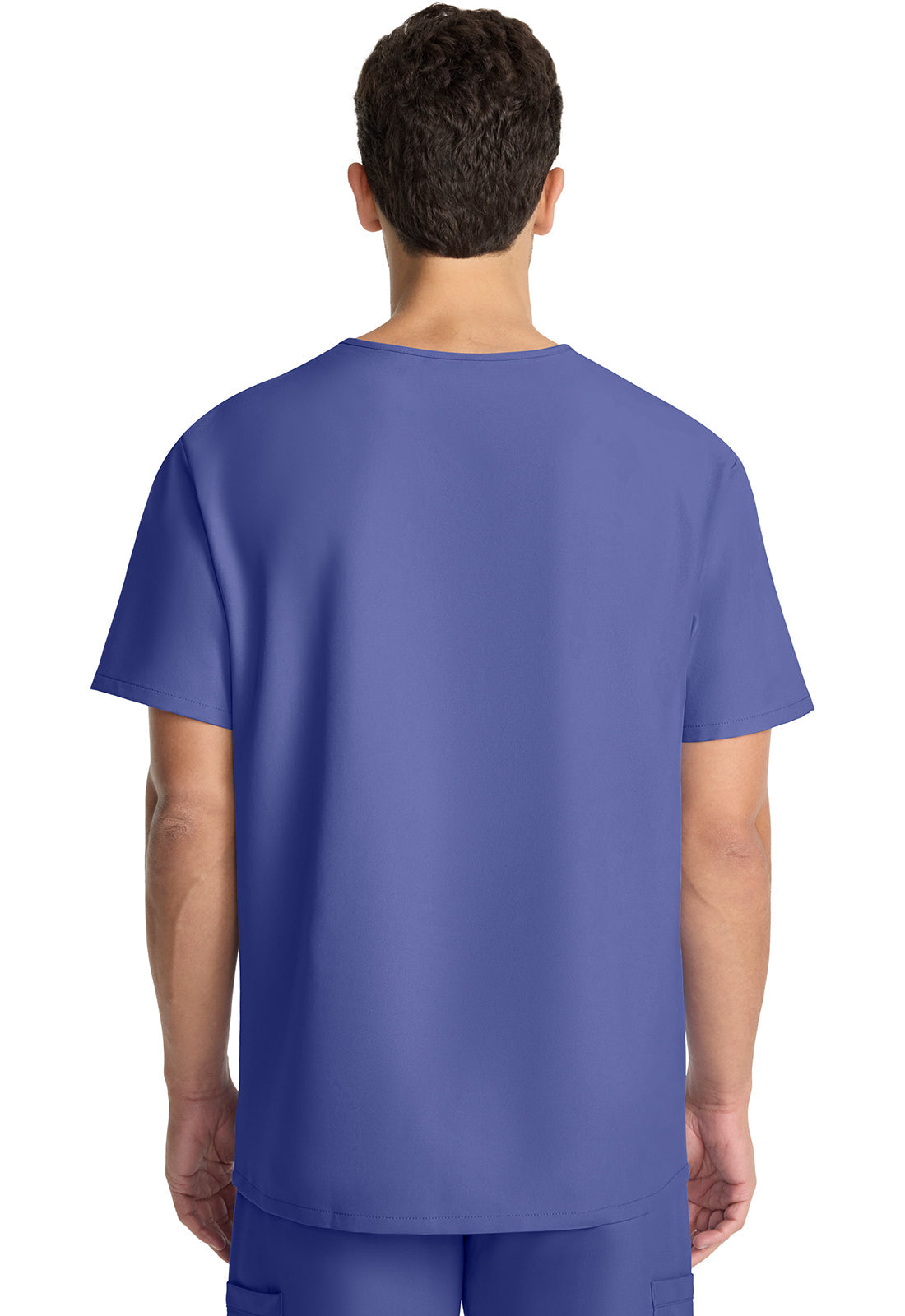 Workwear Originals Ultra CK783A Men's 3-Pocket V-Neck Scrub Top Ciel Blue