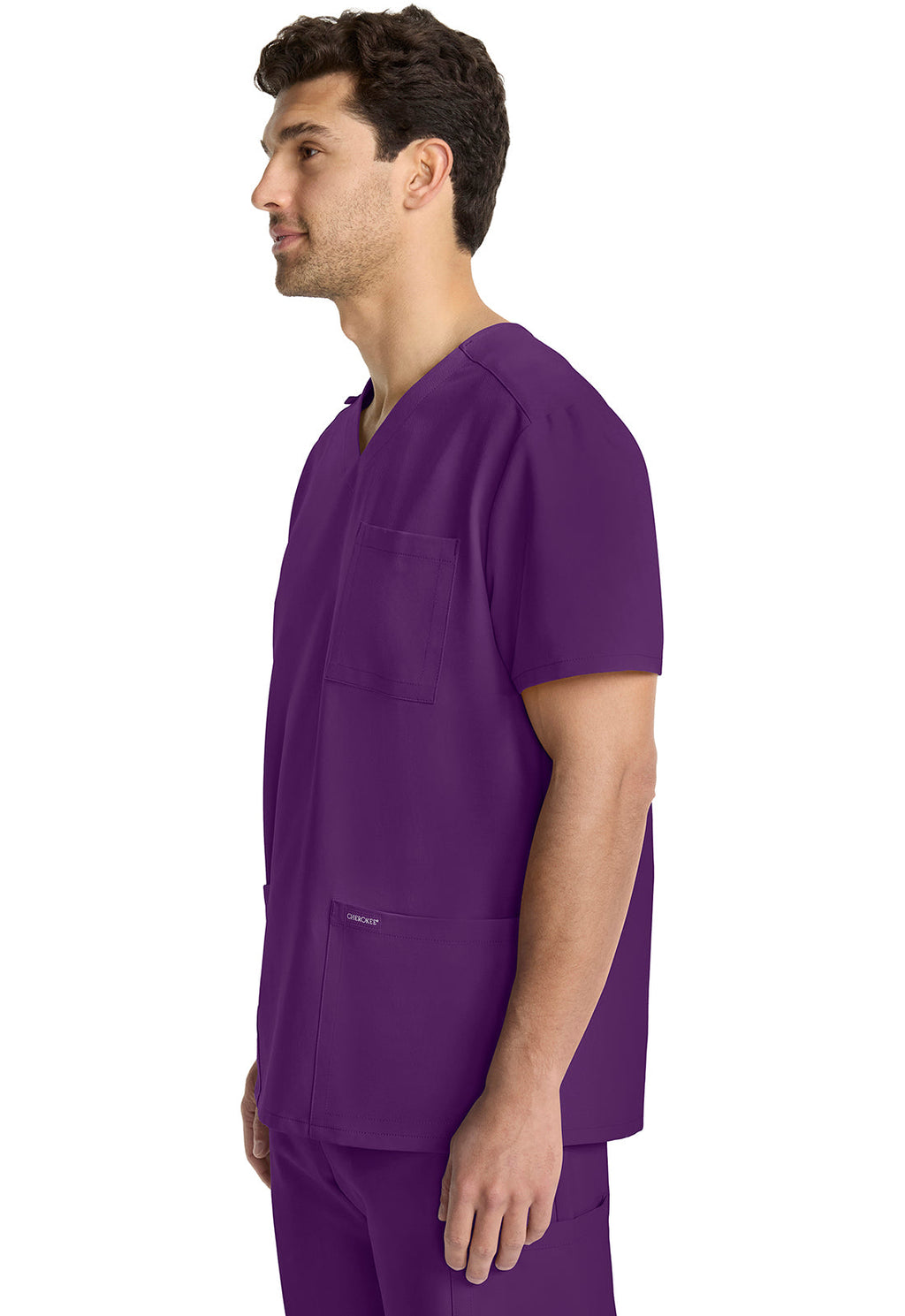 Originals Ultra CK783A Men's Tuck-in V-Neck Top Eggplant
