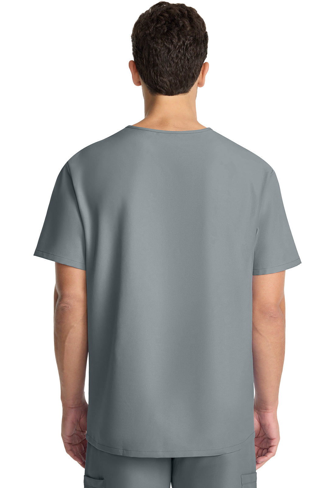 Workwear Originals Ultra CK783A Men's 3-Pocket V-Neck Scrub Top Grey