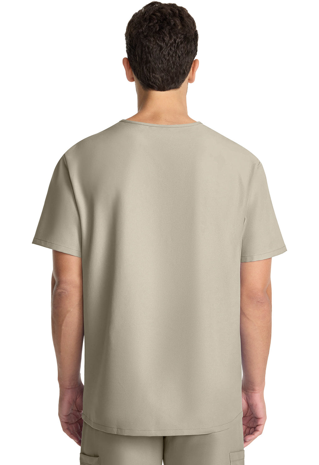 Workwear Originals Ultra CK783A Men's 3-Pocket V-Neck Scrub Top Khaki