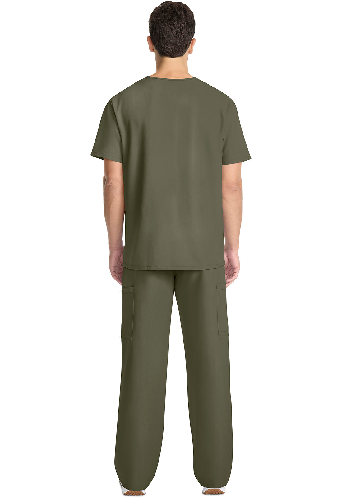 Workwear Originals Ultra CK783A Men's 3-Pocket V-Neck Scrub Top Olive