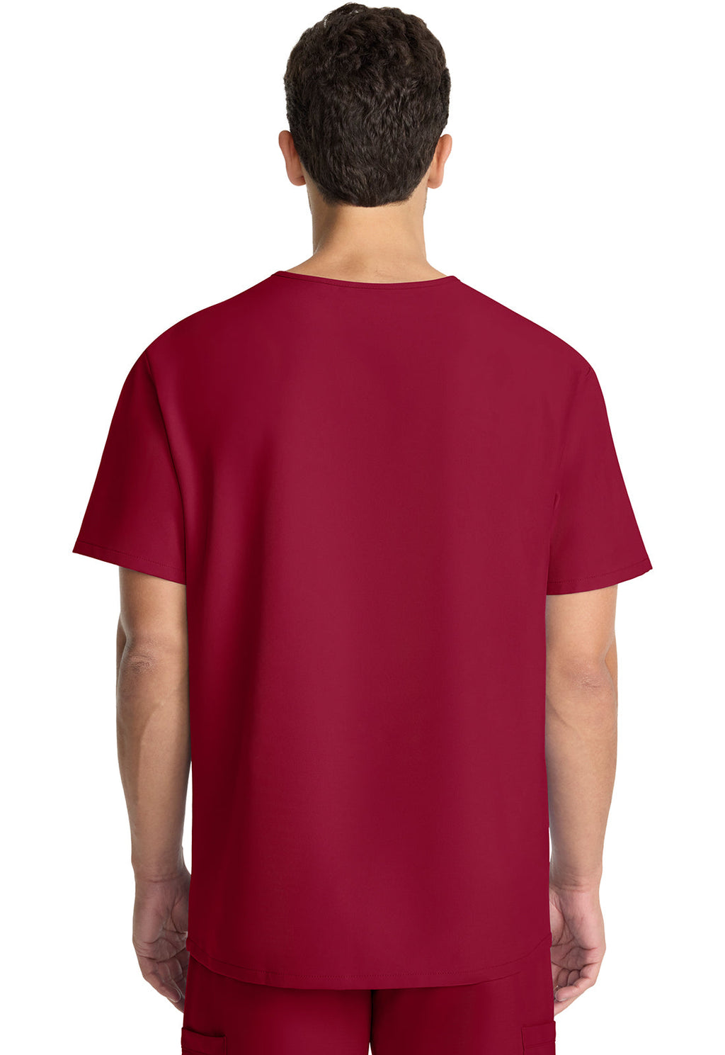 Workwear Originals Ultra CK783A Men's 3-Pocket V-Neck Scrub Top Red