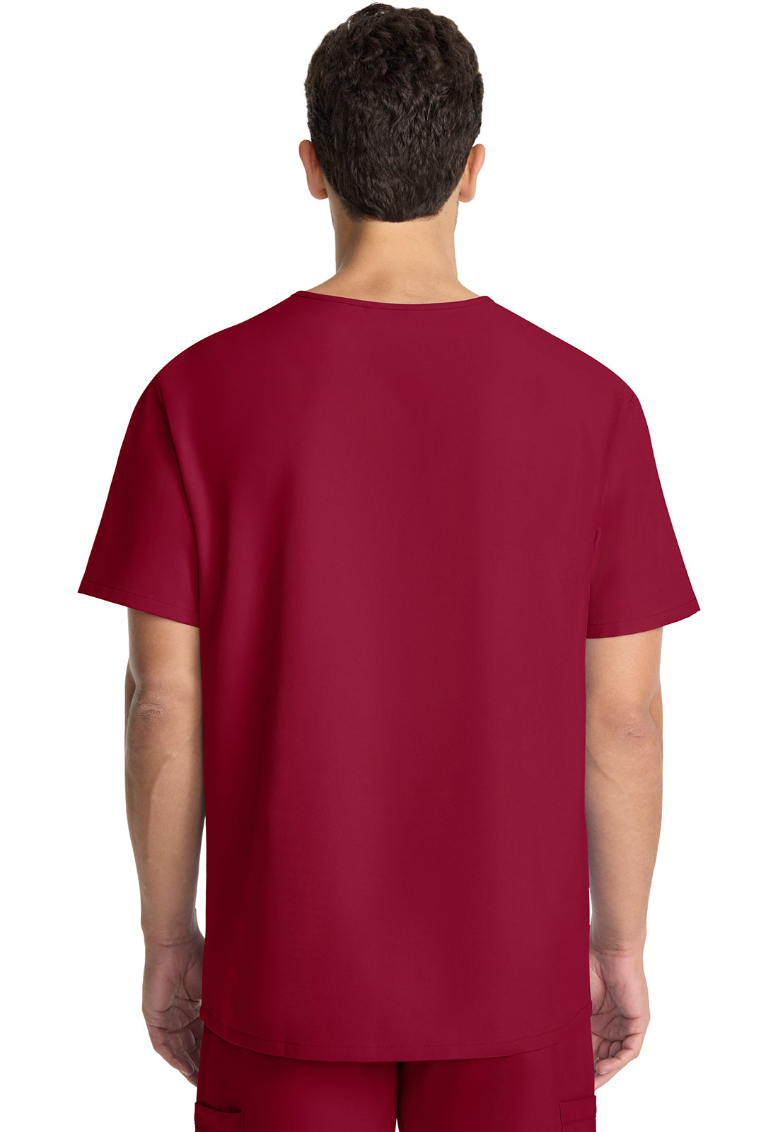 Workwear Originals Ultra CK783A Men's 3-Pocket V-Neck Scrub Top Red