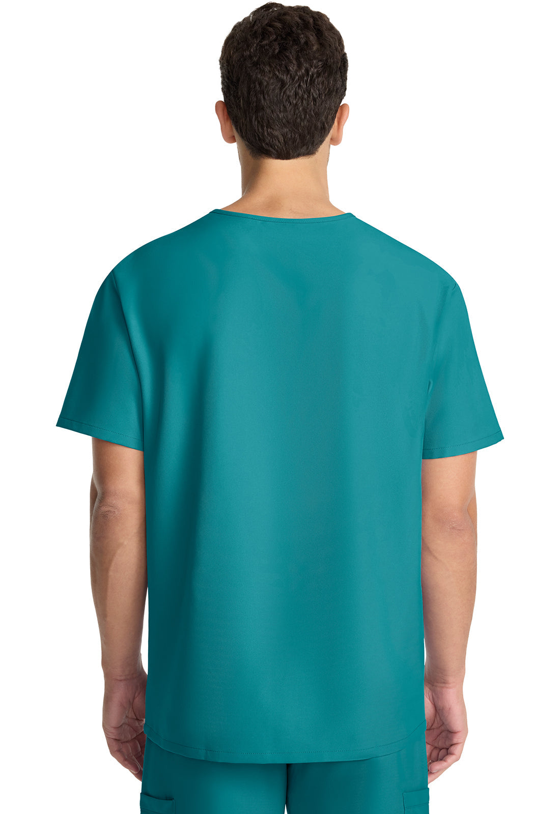 Workwear Originals Ultra CK783A Men's 3-Pocket V-Neck Scrub Top Teal Blue