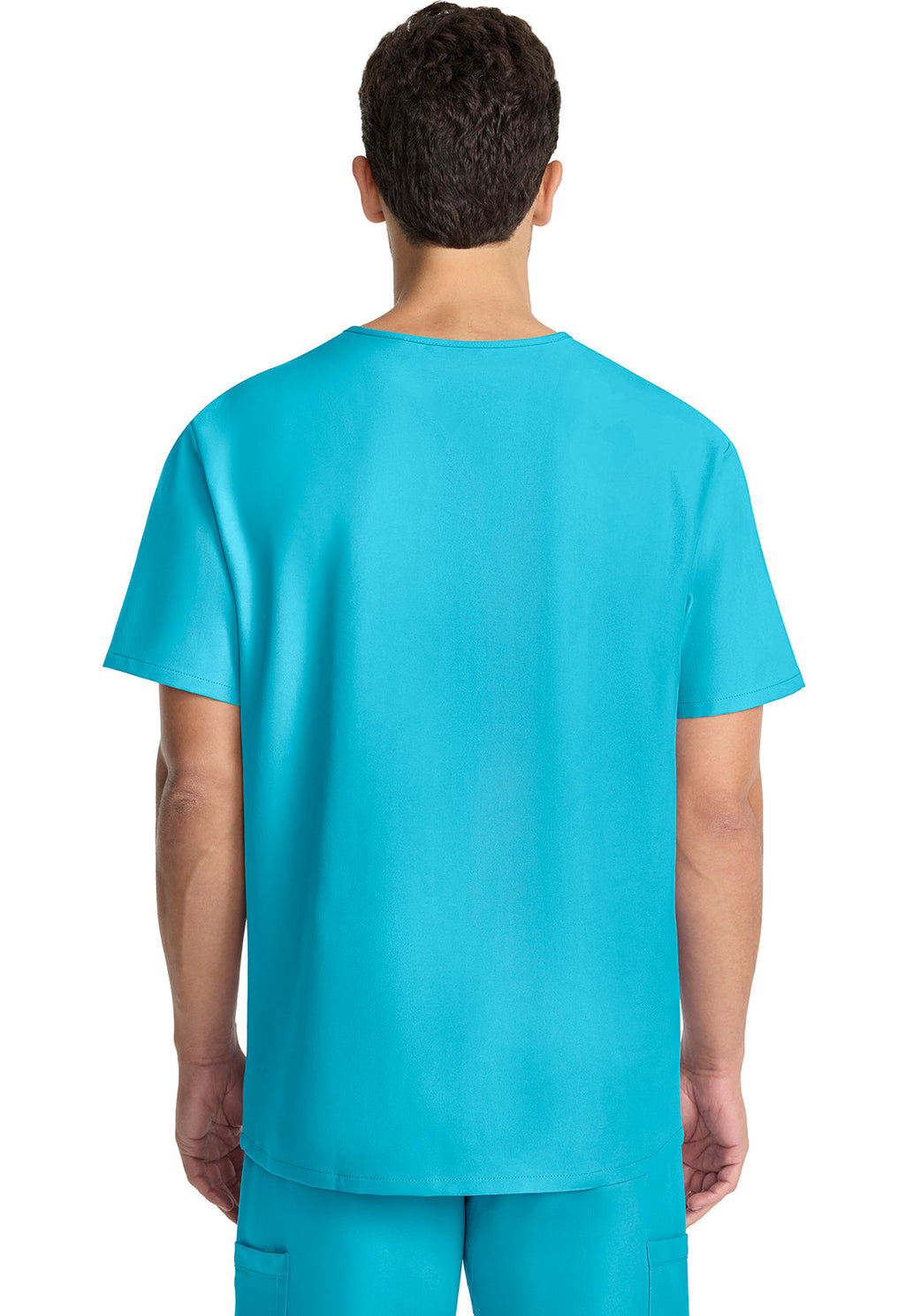 Workwear Originals Ultra CK783A Men's 3-Pocket V-Neck Scrub Top Turquoise