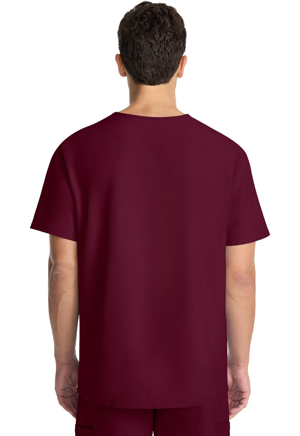 Workwear Originals Ultra CK783A Men's 3-Pocket V-Neck Scrub Top Wine