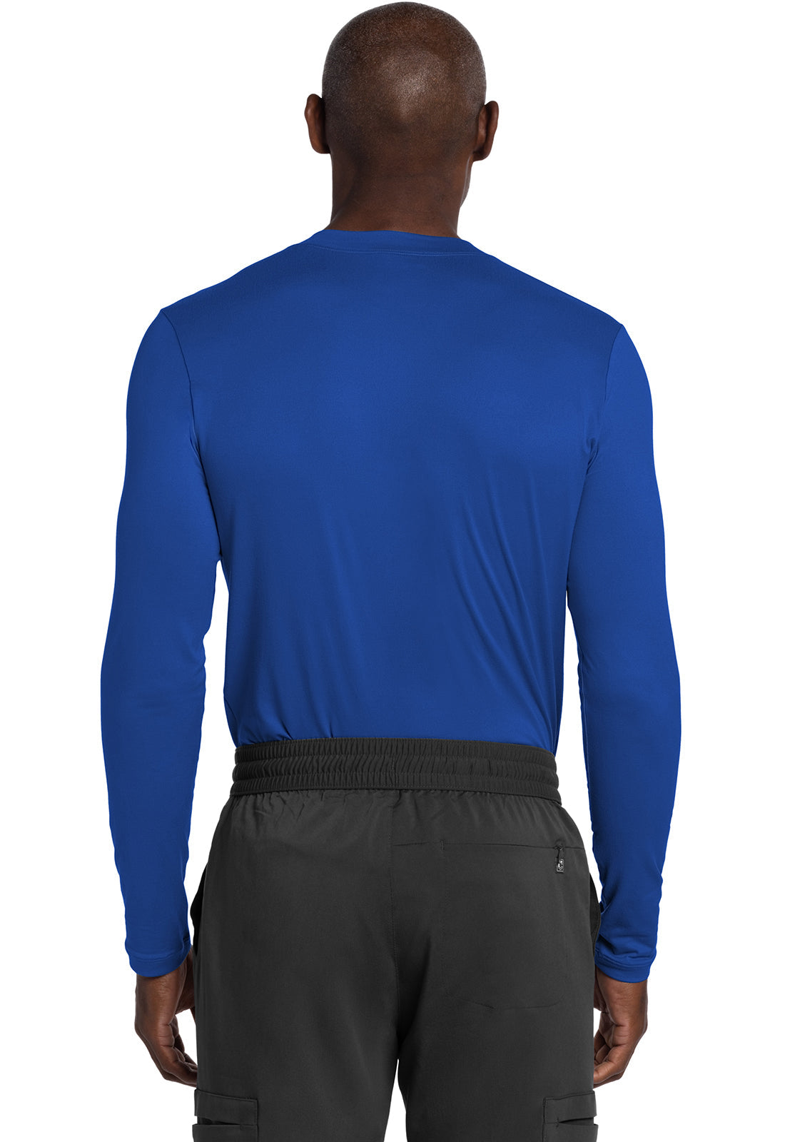 Basics CK807 Men's Men's Long Sleeve Underscrub Knit Tee Royal