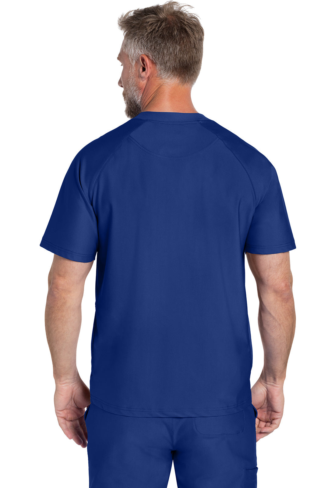 Form CK812 Men's Quarter Zip Henley Top Galaxy Blue