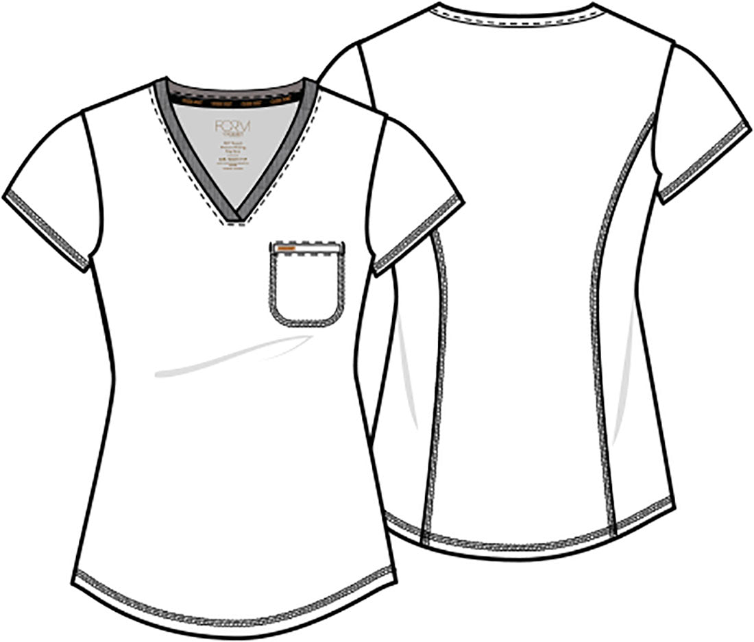 Form CK819 Tuckable V-Neck Top Paradise Cove