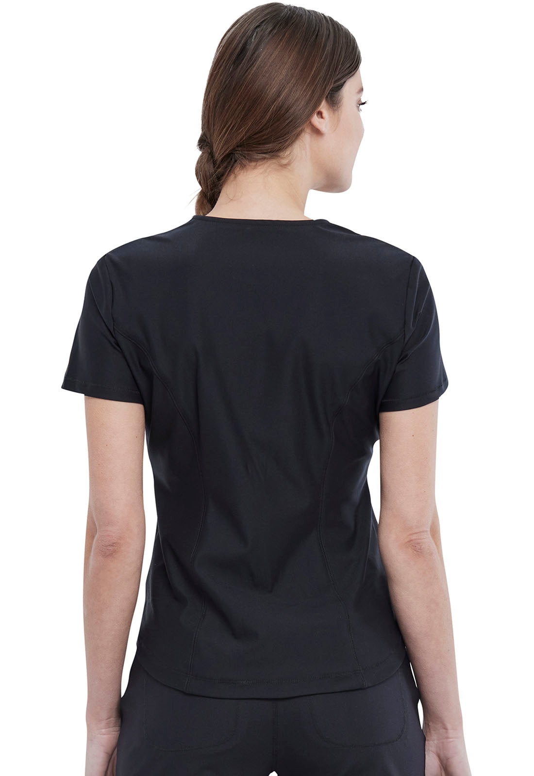 Form CK819 Tuckable V-Neck Top Black