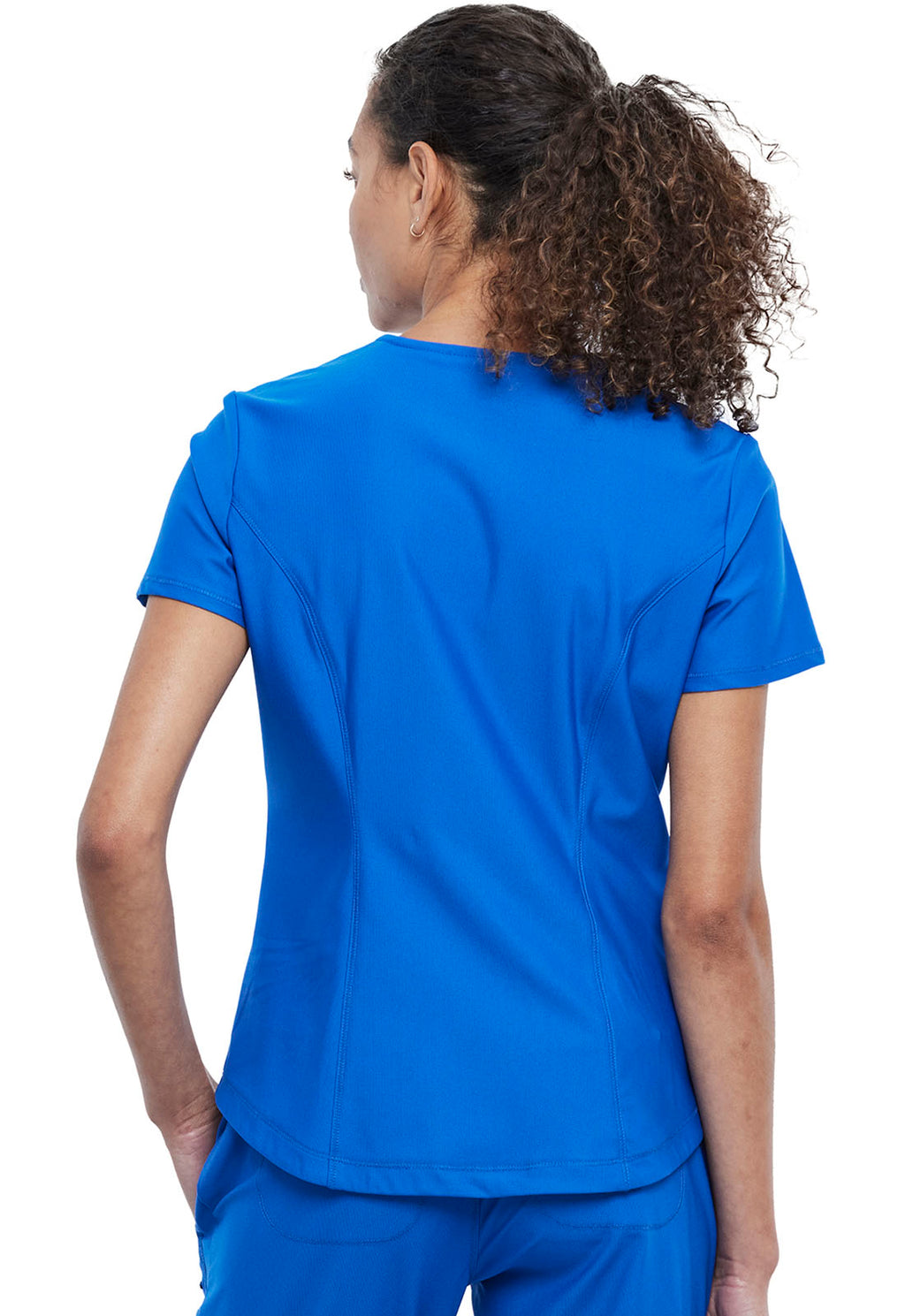 Form CK819 Women's Tuckable V-Neck Scrub Top Royal
