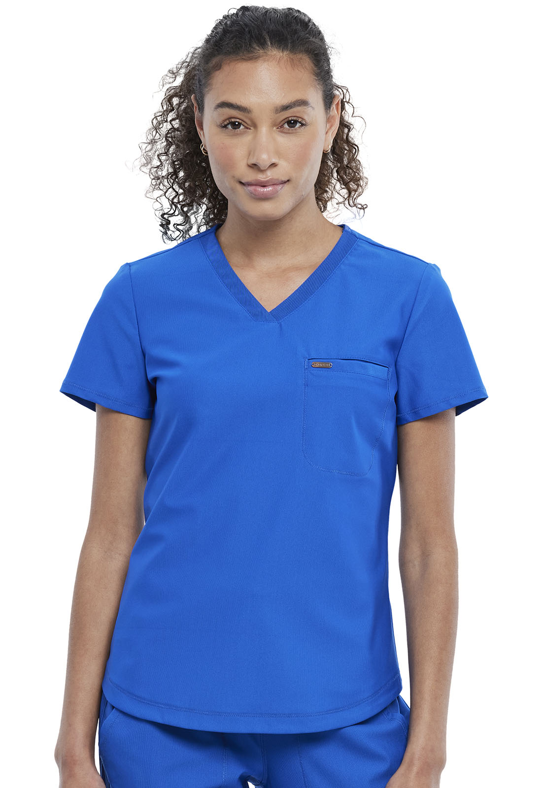 Form CK819 Women's Tuckable V-Neck Scrub Top Royal