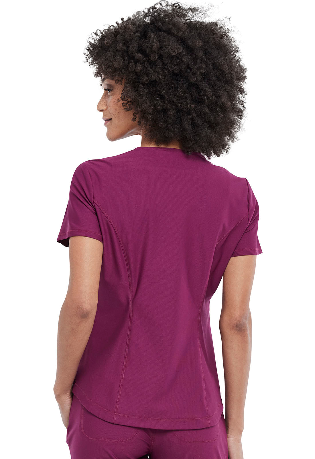 Form CK819 Tuckable V-Neck Top Wine