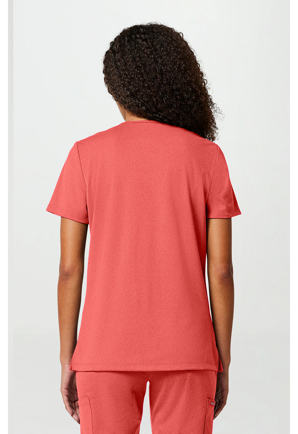 Achieve CK832 Women's 2-Pocket V-Neck Scrub Top True Coral