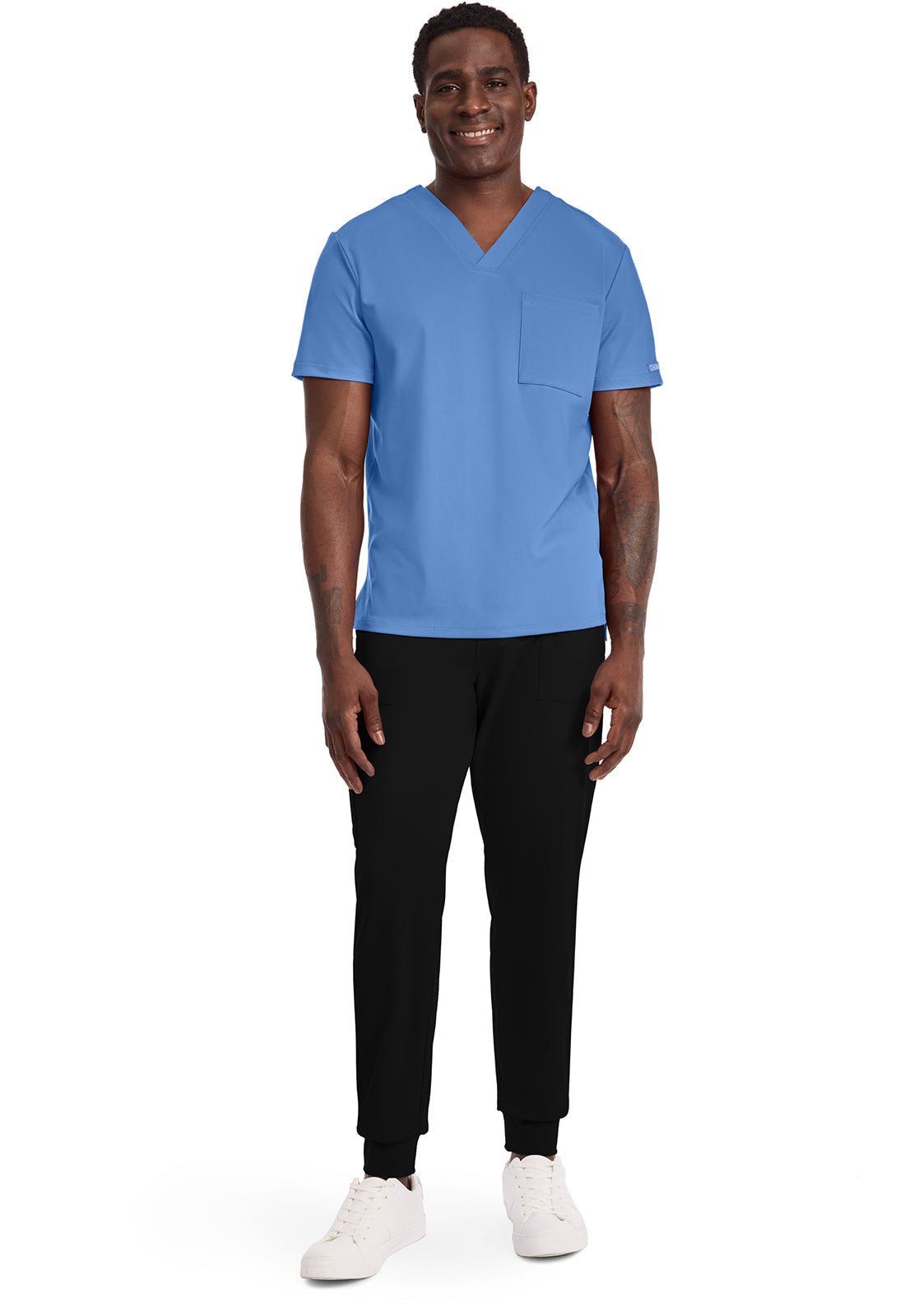 Achieve CK834 Men's 1-Pocket Tuck-In Top Ciel Image