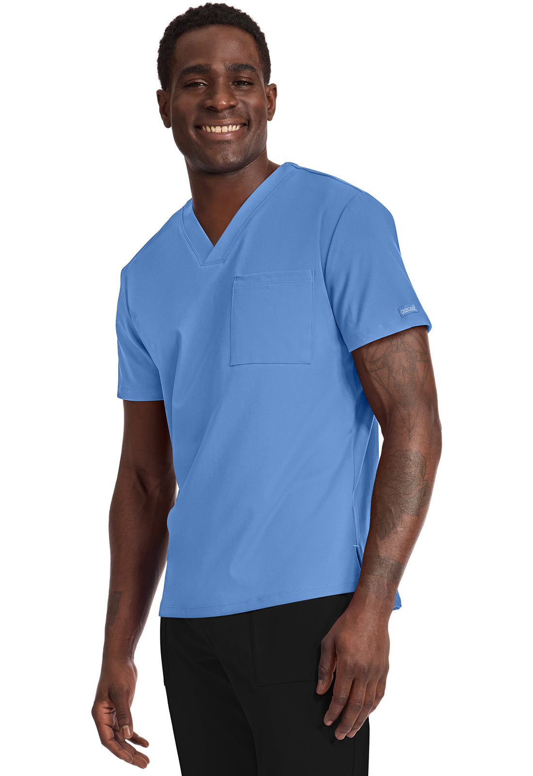 Achieve CK834 Men's 1-Pocket Tuck-In Top Ciel Image