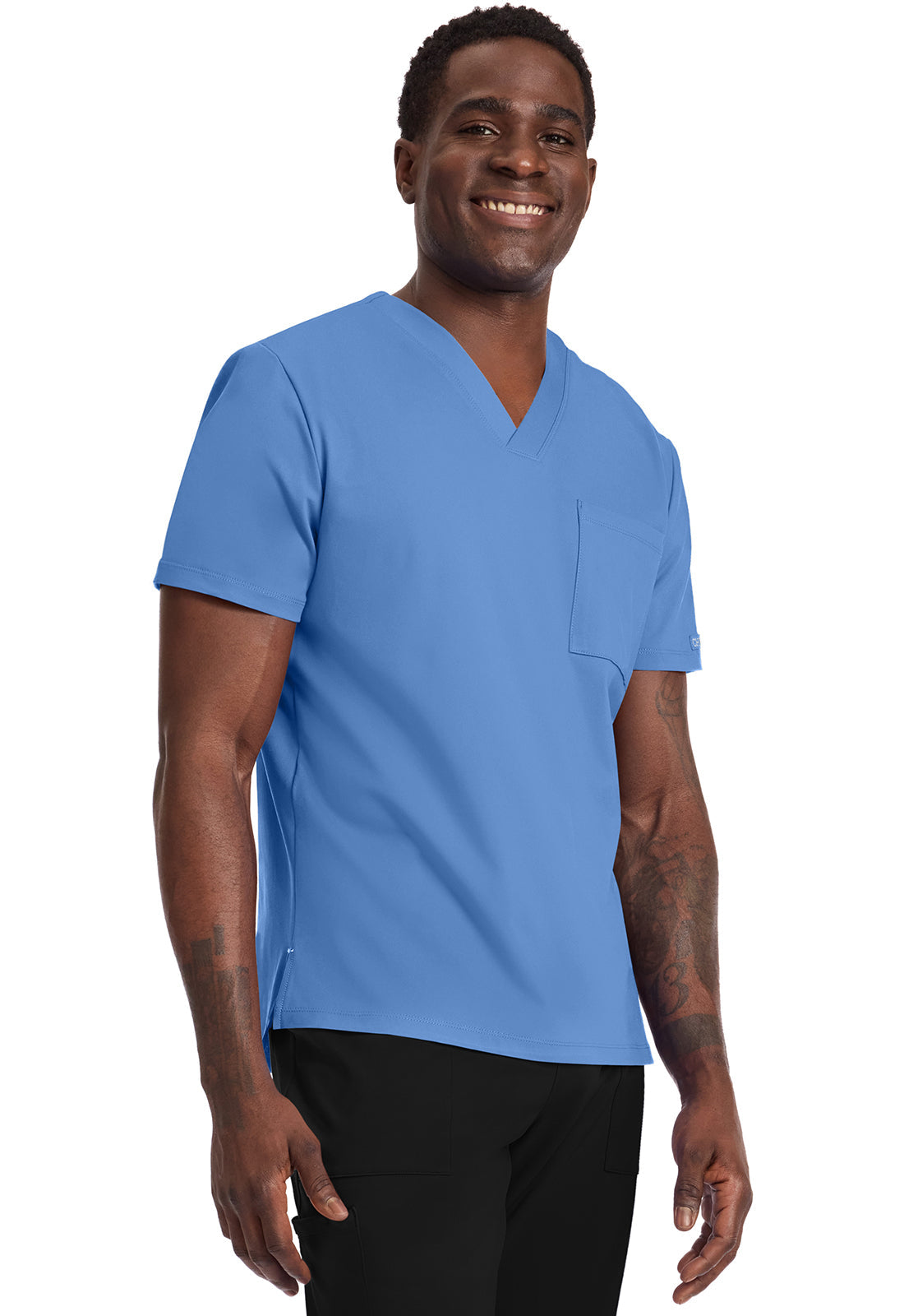 Achieve CK834 Men's 1-Pocket Tuck-In Top Ciel Image