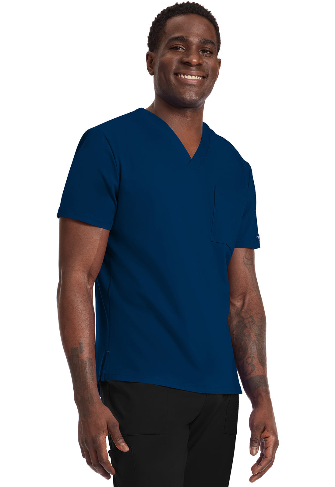 Achieve CK834 Men's 1-Pocket Tuck-In Top Navy Image