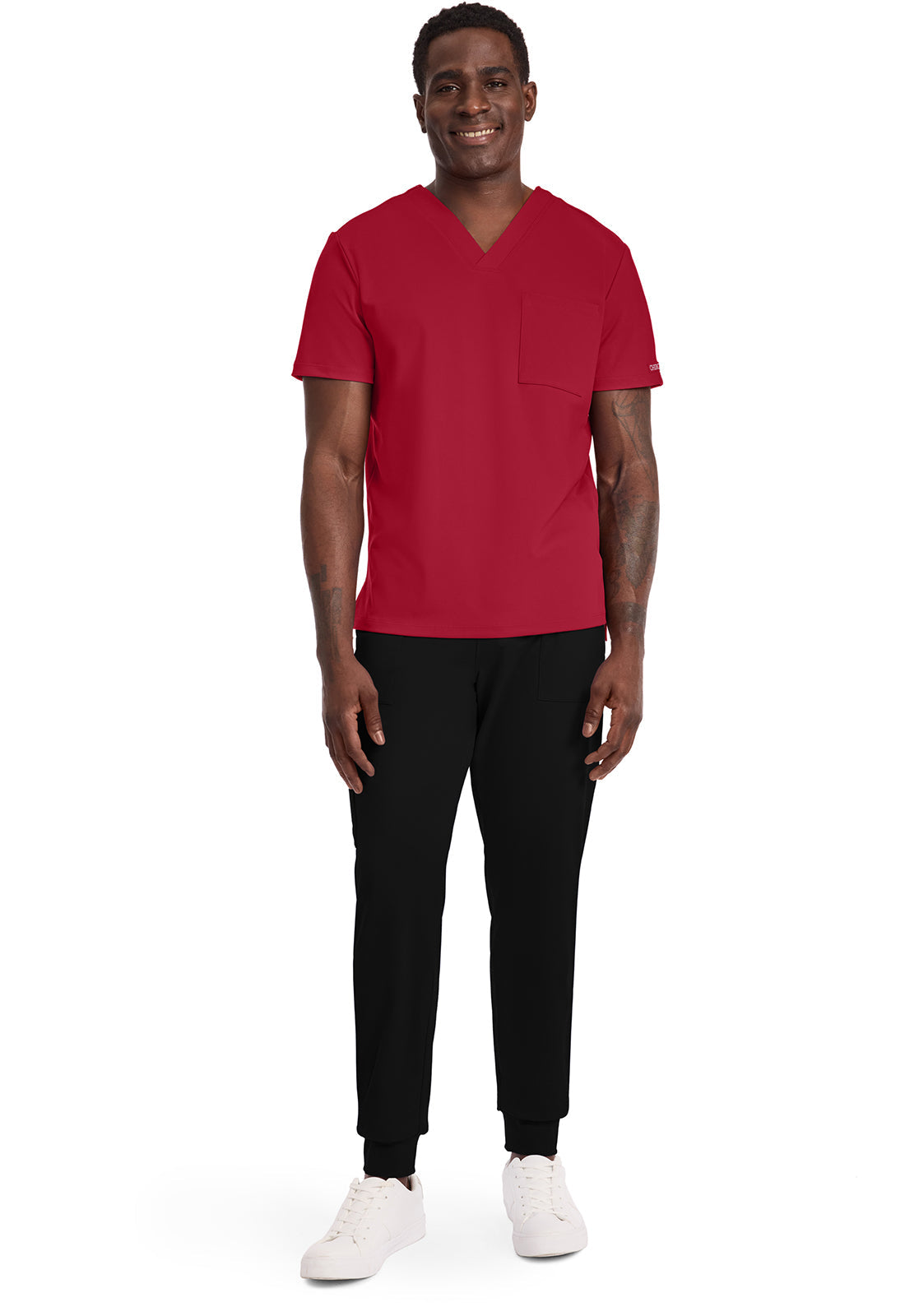Achieve CK834 Men's 1-Pocket Tuck-In Top Red Image